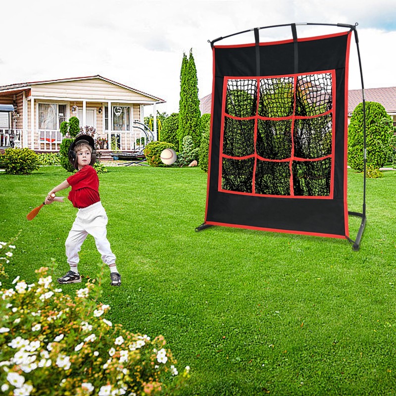 Kapler Pitching Net with Strike Zone - Baseball Softball 9