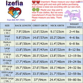 Izefia Dog Hoodie Security RDC Pet Clothing Dog Shirt Warmer Pullover Cotton Jacket Coat Small Dog Medium Dog (Rose Red, S)