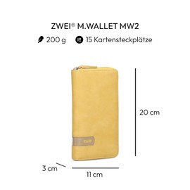 Zwei Women's M.Wallet Travel Accessory Wallet, lemon