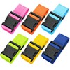 Luggage Straps Suitcases Belts, 6 Pack Adjustable Travel Packing Belt,