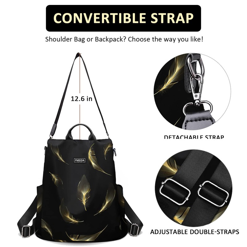 Fmeida Backpack Womens Anti Theft Travel Rucksack Shoulder Bag Ladies