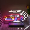 Car Neon Sign for Wall Decor, Racing Car Led Neon