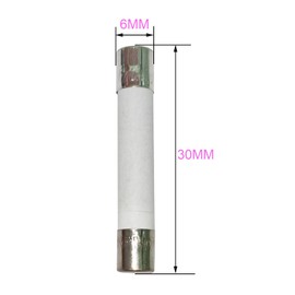 XFFCSEC Microwave Fuse 12 Amp 250V Ceramic Fuse 12A Slow-Blow Time Delay Fuse for Microwave Ovens, Subwoofer, Treadmill (6 PCS)