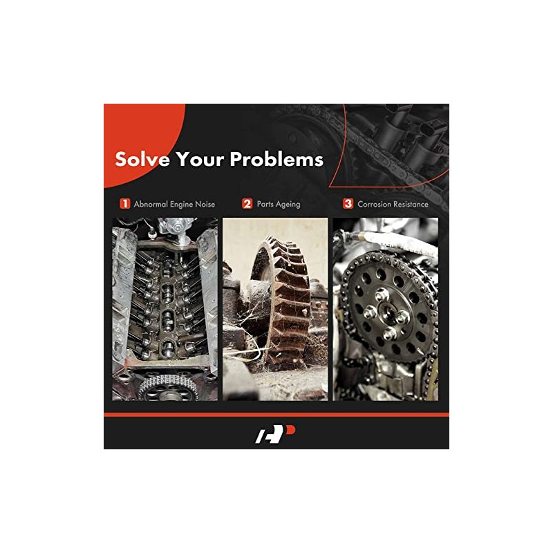 A-Premium Kit de 9 Cadenas de Distribución c/Tensor y Guía