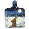 Moongazing Hare - Colourful Mini Kitchen Chopping Board - Midnight