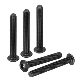 DTGN M4-0.7x30mm Button Head Socket Cap Screws - 50Pack - Good for Road Bicycle, Mountain Bike, Auto, Motorcycle - Carbon Steel Black Oxide - Hex Drive Fasteners