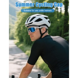 Becellen 2 Pack Cycling Skull Cap, Cooling Helmet Liner Beanie Mesh Lightweight Cycling Hats Under Helmet Summer Breathable Running Hat for Men Women Black, Grey