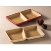 Canoe Earth Color Antibacterial Square Plate, S, 8.5 x 5.1