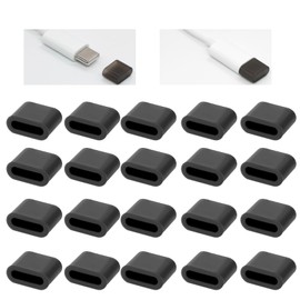 20 PCS USB Anti Dust Cover Plugs, USB Type-C Dust Stopper, Silicone Soft USB Type-C Cap Port Protector, Anti Dust Cover Protector Plugs Cap for USB Type C Male Port