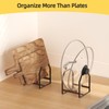 TIPSYTREE 2 Pack Small Kitchen Plate Organizer, Metal Dish Racks