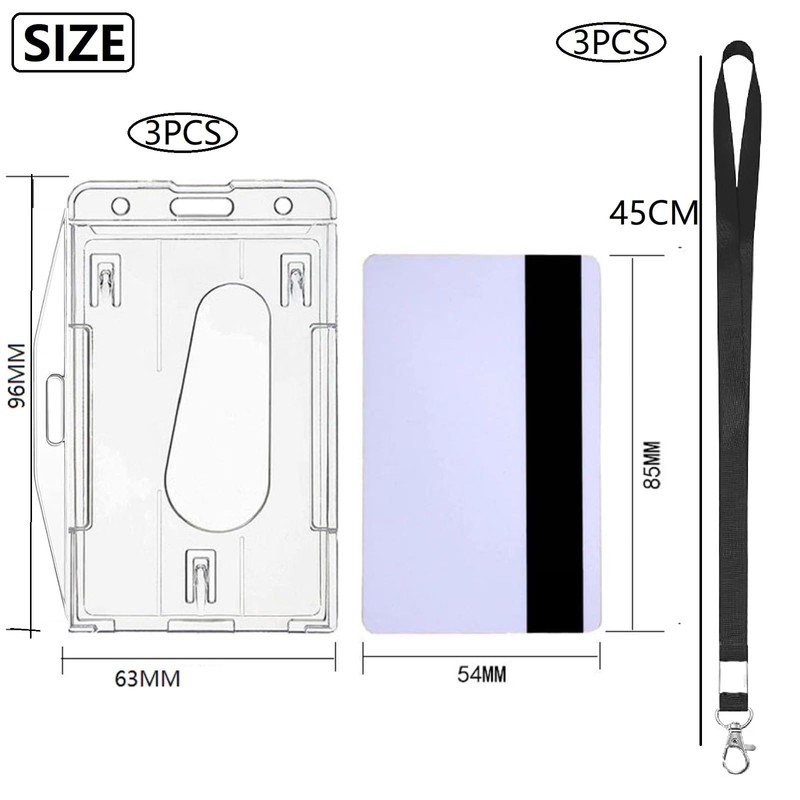 Retractable ID Card Holder, Key Ring, Retractable Badge Reel, ID