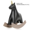 Rocking Horse Statue Black Small 13.5x4.5x14.5cm/5.3x1.8x5.7 Decorative Horse Sculpture Crafts