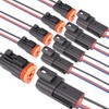 Laisomeke - Conector de cable impermeable de 3 pines, enchufe