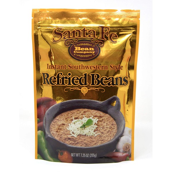 Santa Fe Bean Company Instant Southwestern Style Refried Beans 7.25-Ounce (Pack of 8) Instant Southwestern Style Refried Beans, High Fiber, Gluten-Free, A Great Source of Protein, Low Fat