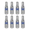 sourcing map Pack of 8 H4 Hexagonal Screwdriver Bit 4
