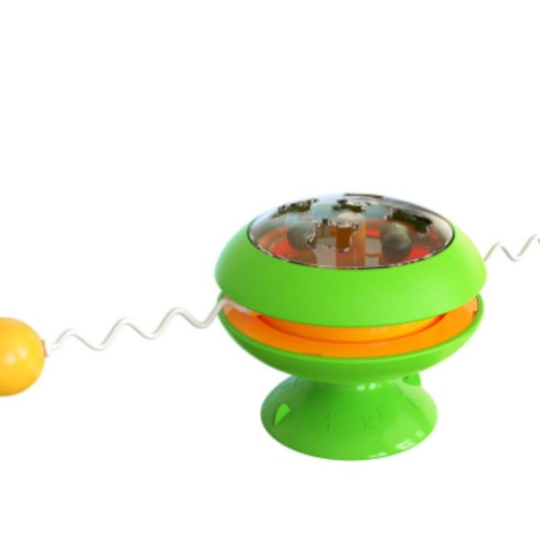 YXAXAUOT Windmill Carousel Kitten Toy Ball cat Teaser Stick, blue