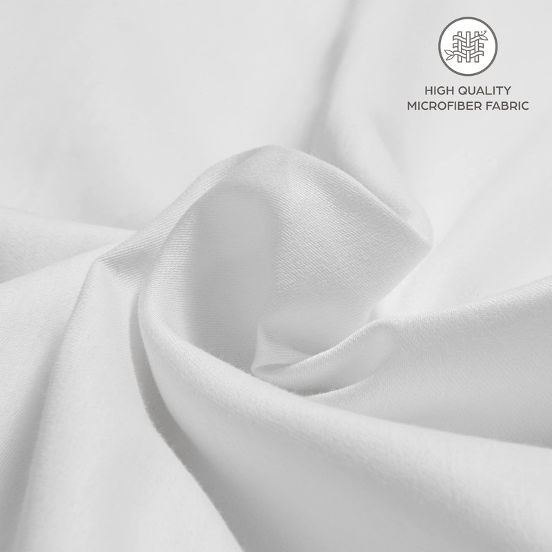 Flowen Fitted Sheet, 160 x 190 cm, Microfibre Fitted Sheet