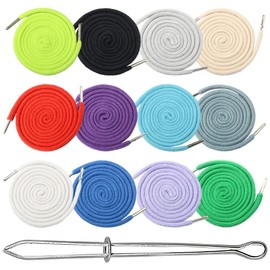 Drawstring for Hoodie, Cord for Jogging Bottoms, 130 cm x 6 mm, Drawstring with Metal Ends, Drawstring Band for Hoodie, Colourful Cord for Jogging Bottoms, Replacement Cord for Trouser Bands