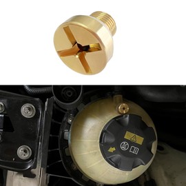 Radiator Coolant Expansion Tank Bleeder Screw, Radiator Drain Plug, 17111712788 Coolant Air Bleeder Screw with Rubber O-Ring, Car Accessories Radiator Screws Compatible with X1 X3 X5