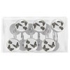 Beautiful Black Butterfly Insect Decorative Shower Curtain Hooks Rings Set