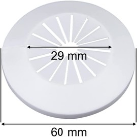 Pack of 30 Pipe Covers, Radiator Pipe Covers, Pipe Collar, Radiator Rosettes, Water Pipe Cover for 15-29 mm Water Pipes, Gas Pipes, Heating Pipes, Tap Pipes Cover