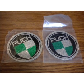 Puch Pair of Vintage Puch Stickers Decals Motorcycle AHRMA 2.75" Diameter