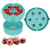 tieedhfu Easy Squeeze Cherry Pitter Tool with Juice Containers for