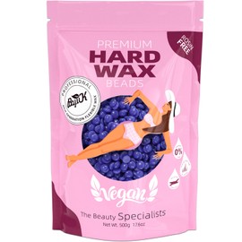 Wax Beads, BOYUJK Professional Hard Wax Beads for Full Body, Facial And Legs, Painless Gentle Hair Removal Wax Beads for Women and Men (500g,Purple)