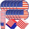 150Pcs American Independence Day Party Supplies, Disposable Napkins Paper Plates