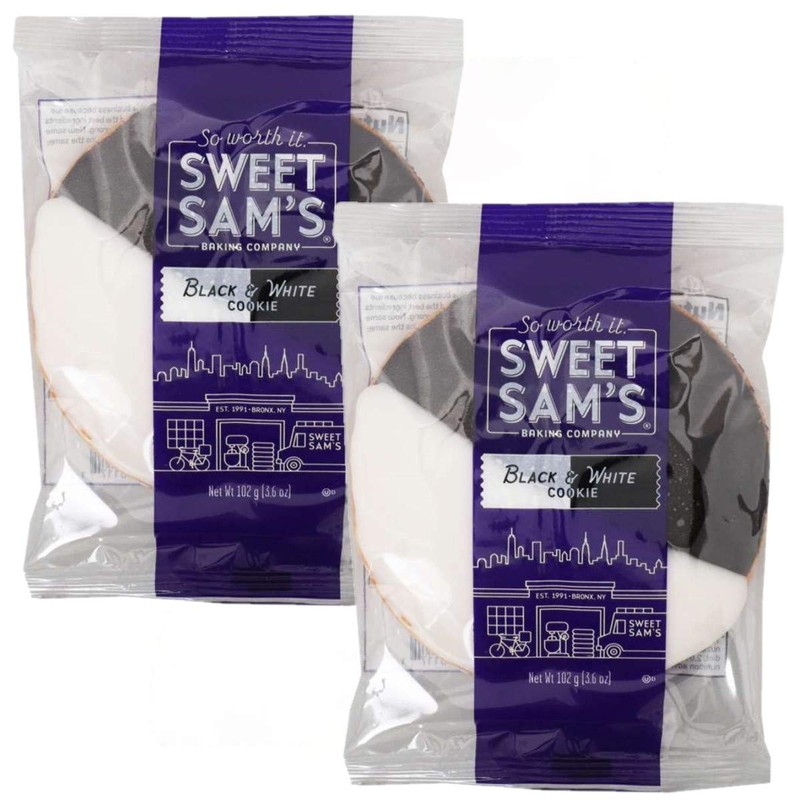 Black and White Cookies From New York Individually Wrapped, 12