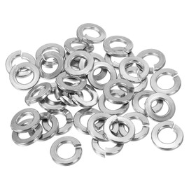PATIKIL 3/8 Split Lock Washer, 25 Pack 3/8 Inch ID 17mm OD 304 Stainless Steel Spring Lock Washer Elastic Gasket for Screws Bolts, Silver Tone