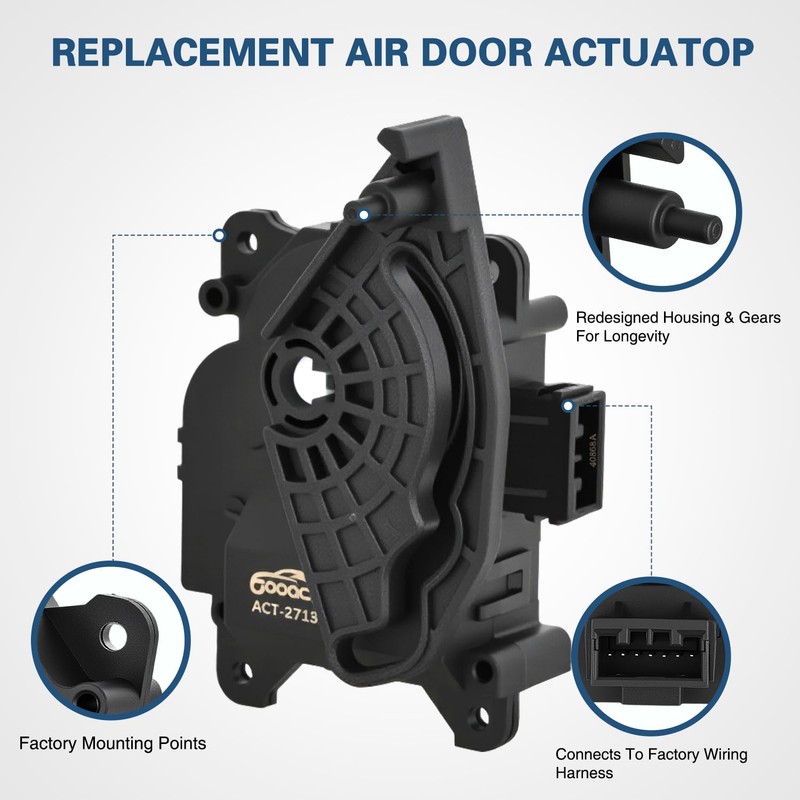 GOOACC HVAC Air Temperature Blend Door Actuator 604-868 for Acura