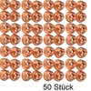 Pack of 50 M10 x 1.5 Locking Nuts Copper, Copper