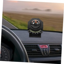 BUGUUYO Car Compass Auto Compass Car Phone Mount Cell Phone Car Mount Compass for Car Dashcam Decal Carro Marine Compass for Boats Boat Compass Dash Mount Abs Black