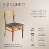 SearchI Waterproof Seat Covers for Dining Chairs, 6 Pack Stretch