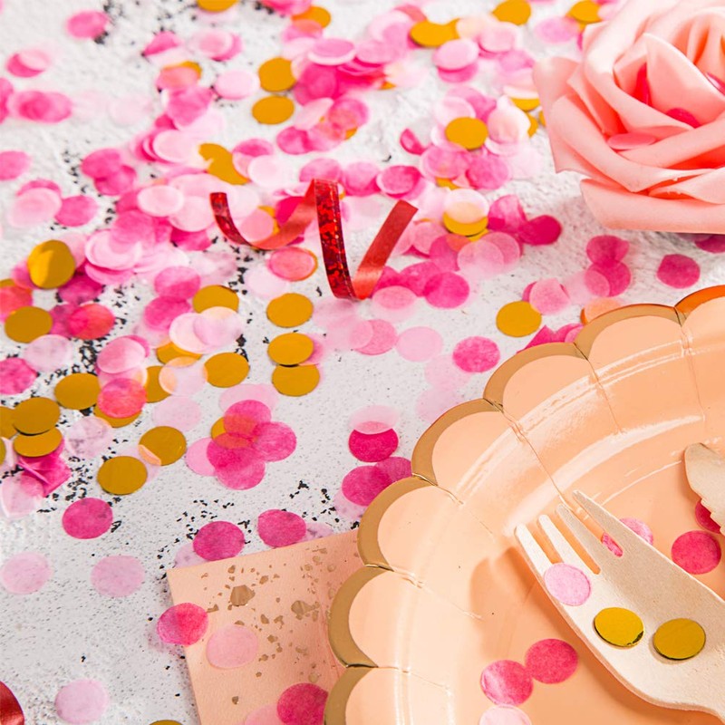 Tissue Confetti Circle Dots for Table Wedding Birthday Party Decoration,