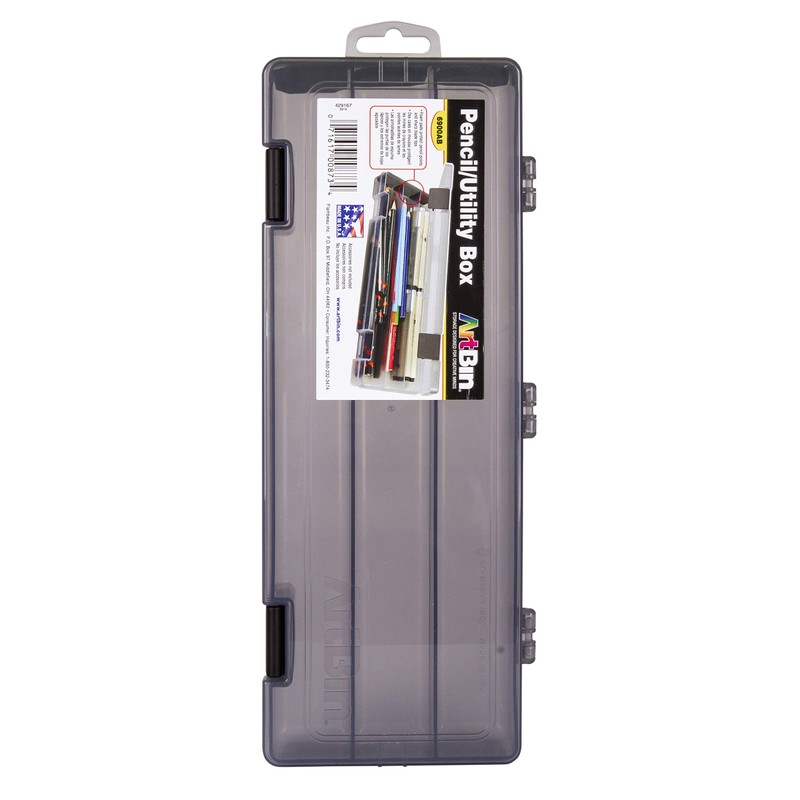 ArtBin Caja para lápices/Utensilios Transparente, en Color carbón, 31.44 cm