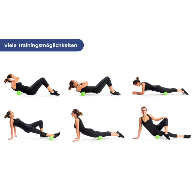 Maximex Fascia Roller with Vibration Massage, Medium Hard Fascia Roller