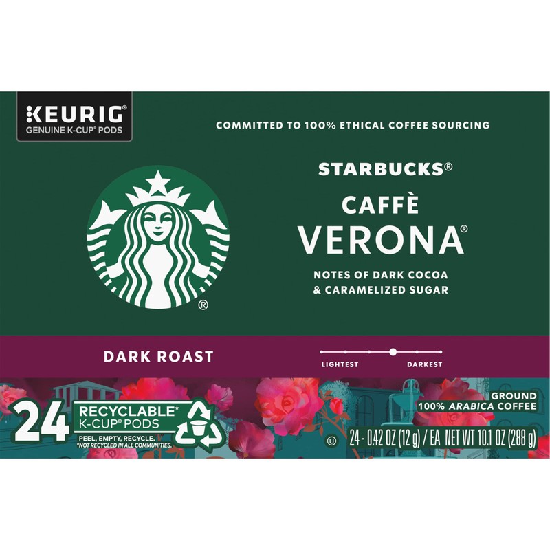 Starbucks Caffe Verona Keurig K-Cups, 72 Count