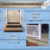 Outdoor handrail Wall Mount, Garage Railing with Polished White Finished,
