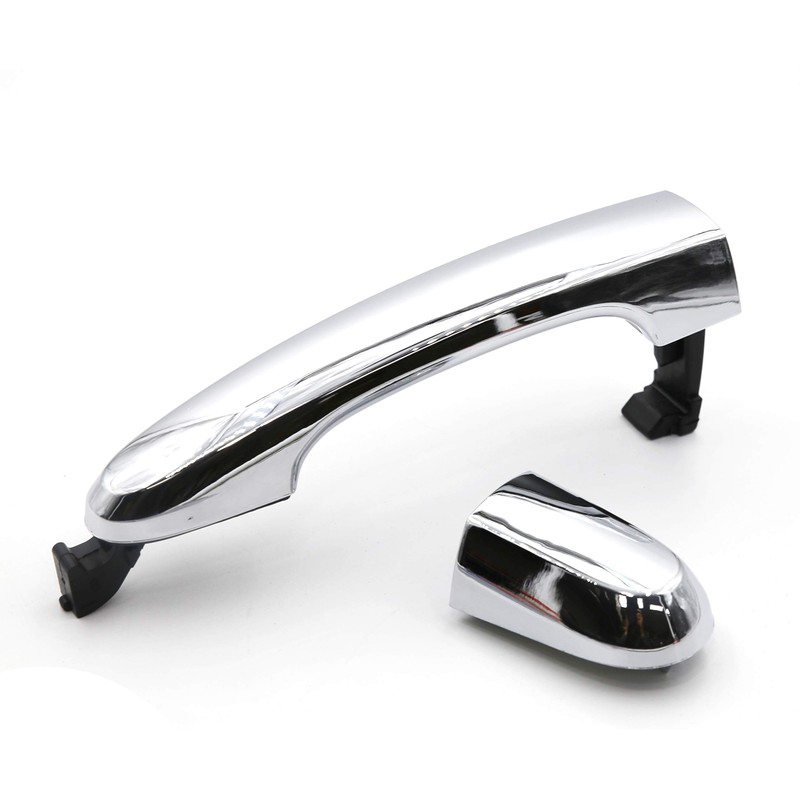 Set of 2 Rear Side Pair LH RH Chrome Door