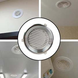 Sharplace Vent Duct Cover Aluminum Alloy Return Filters Grille Ceiling Vent Cover,Air Outlet Vent Cap,for Warehouses Residential Homes, Sliver