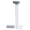 Men Electric Double Edge Razor Portable Adjustable Vibration Metal Shaver