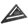 Triangle Ruler 7in Carpenter Square Aluminum 90 Degrees 45 Degrees