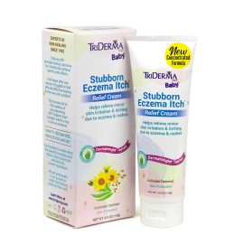 TriDerma Baby Stubborn Eczema Itch Relief Cream Soothing for Sensitive Skin 4 oz