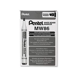 Pentel 4.5mm Chisel Tip White Board Marker - Black