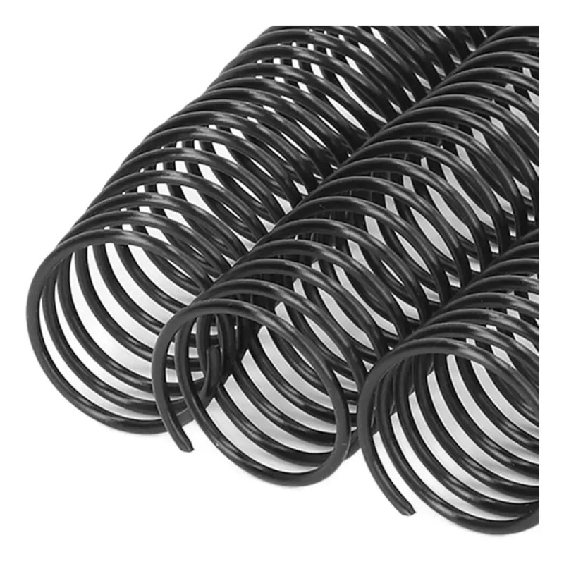 Espiral Negro Para Engargolar Paso 3:1 (36 Vueltas)