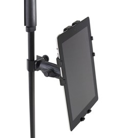 Gator Frameworks Adjustable Clamping Tablet Mount; Attach to Most Standard Mic Stands (GFW-UTL-TBLTCLMP)