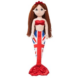 AURORA, 60783, Union Jack Sea Sparkles Catherine, 18In, Soft Toy, Red and Blue