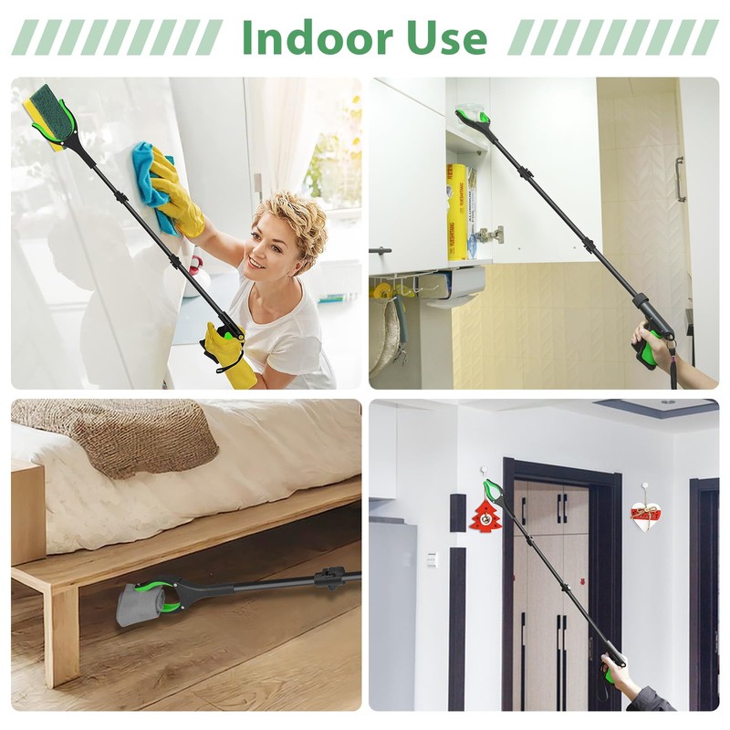52" Extra Long Grabber Reacher Tool, Foldable Reacher Grabber Pickup